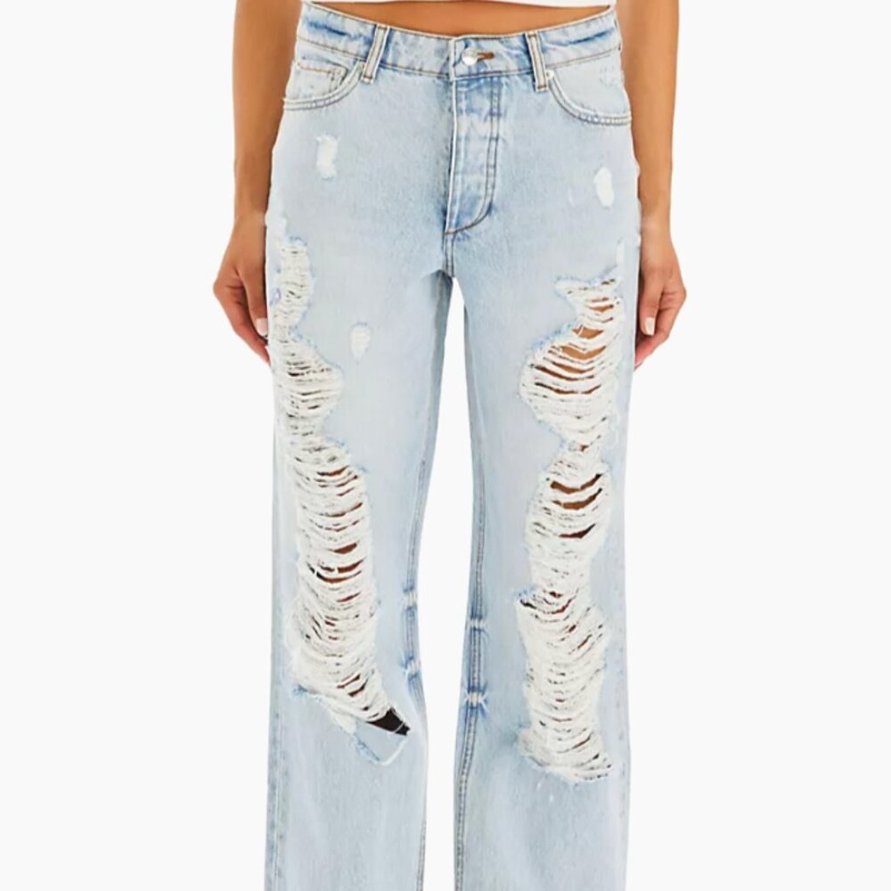 NWT Ser.o.ya  Sunny Mid Rise Distressed Boyfriend Jeans